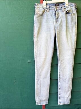 True Religion Light Wash Low Rise Skinny Cut Stella Jeans